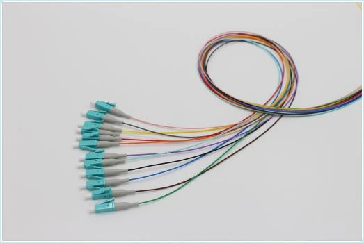 Fiber Optic Pigtail LC UPC OM{0}} SPALVOS