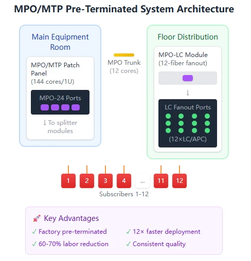 MPO/MTP Pre-Terminated System Architecture MPO/MTP Pre-Terminated System Architecture