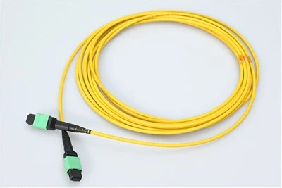MTP MPO Fiber Patch laidai SM SX GELTONA